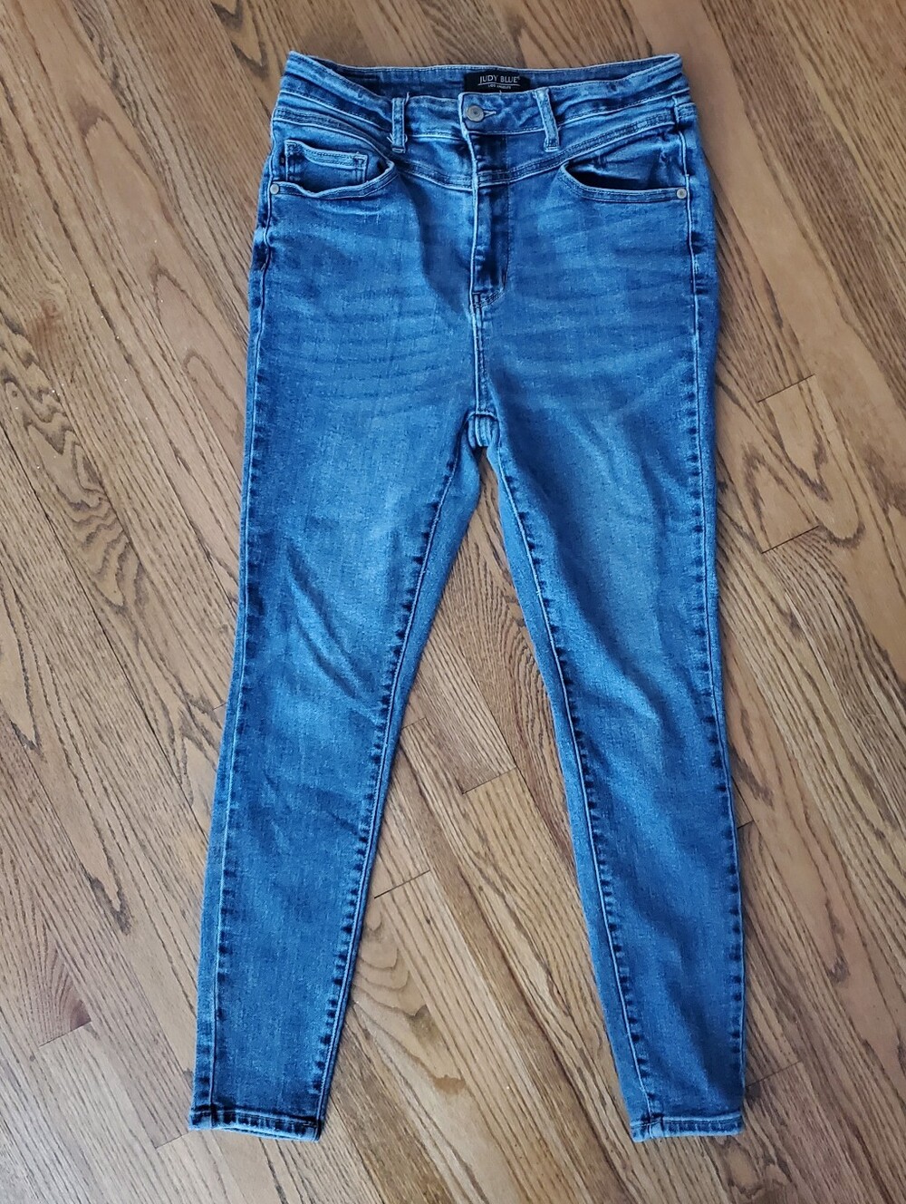 Judy Blue Juniors 11/30 Blue Medium Wash High Rise Stretch Skinny Denim Jeans